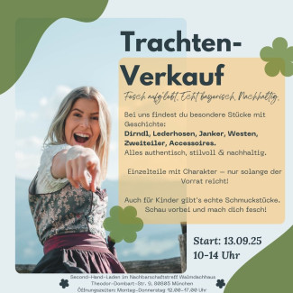 Plakat 2025 Trachtenverkauf